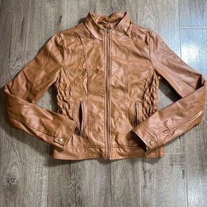 New Look Light Brown Leather Jacket